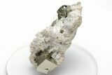 Colorless Apatite, Quartz, and Pyrite Association - Peru #220825-1